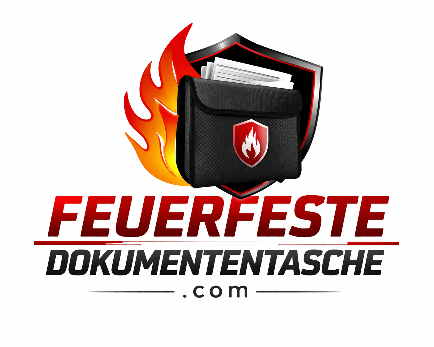 Feuerfeste Tasche personalisiert bedrucken - feuerfeste-dokumententasche.com