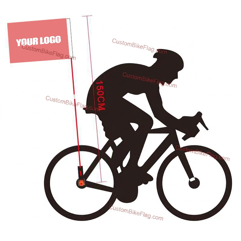 Personalized Bike Flags with Pole | Custom Bicycle Flags for Advertising - custombikeflag.com