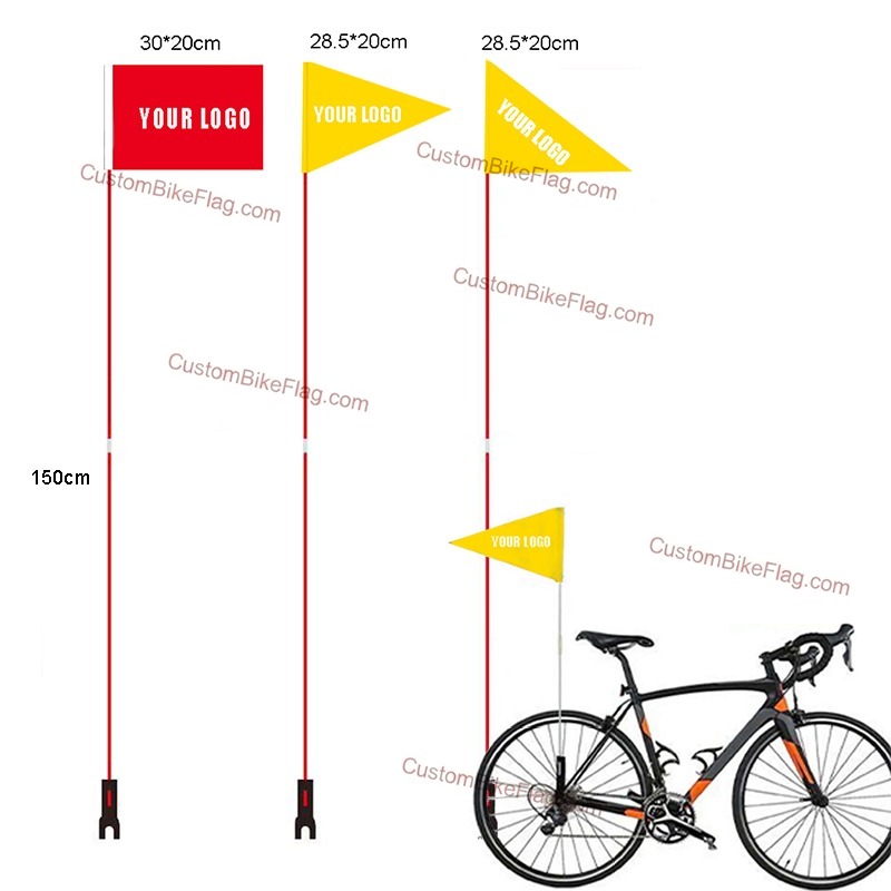Custom Bike Flags for Advertising | Logo Bicycle Flags Wholesale - custombikeflag.com