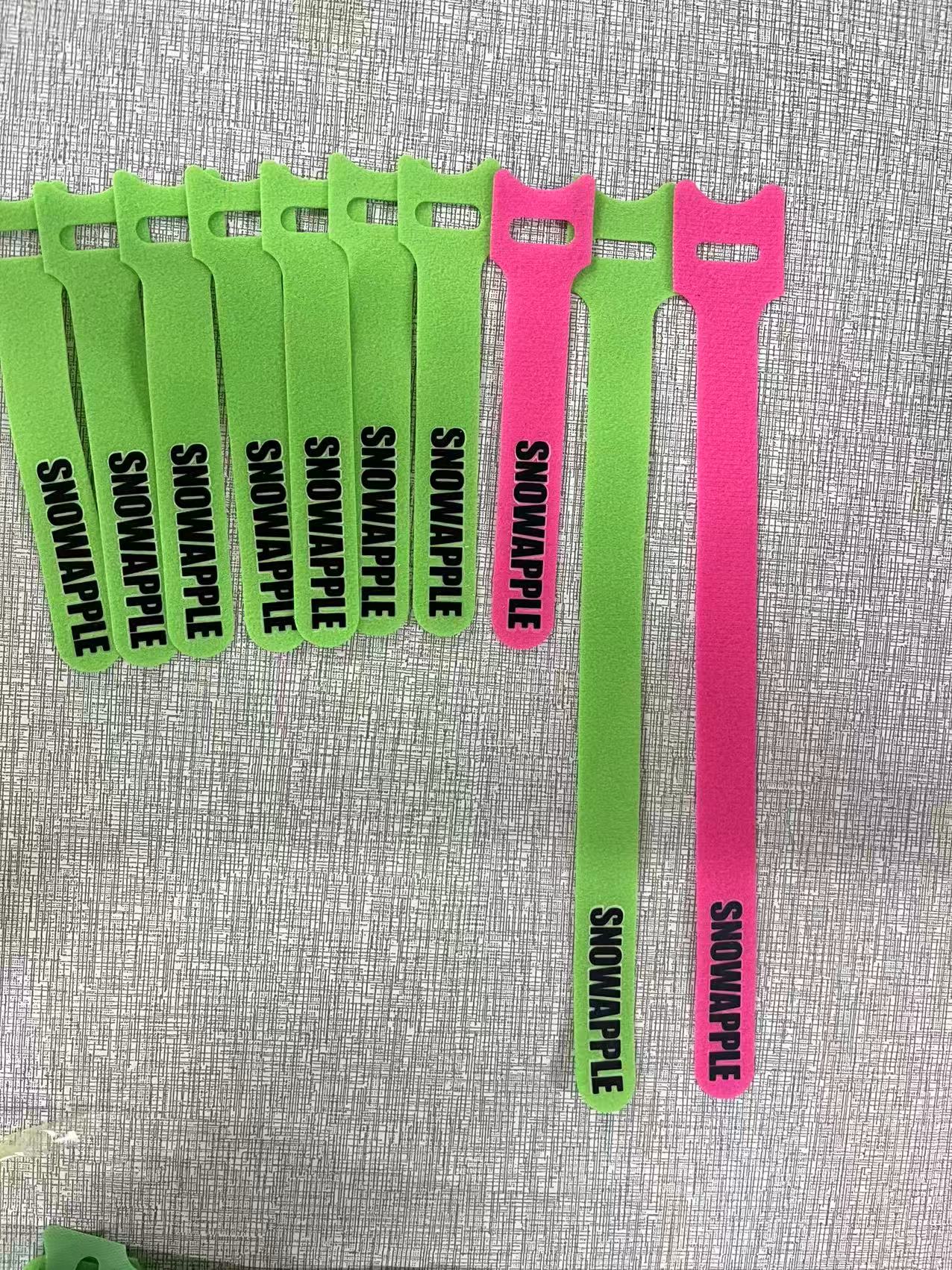 Klett Kabelbinder bedrucken - Kabelklettbänder mit Logodruck - Kabelklettband.com
